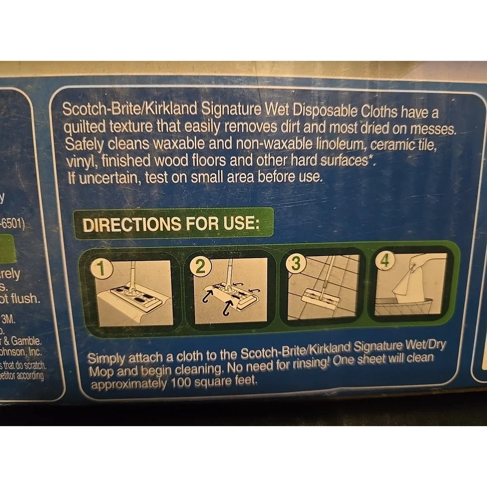 NEW Scotch Brite Wet Cloths Qty 48 in Box‎ HTF RARE